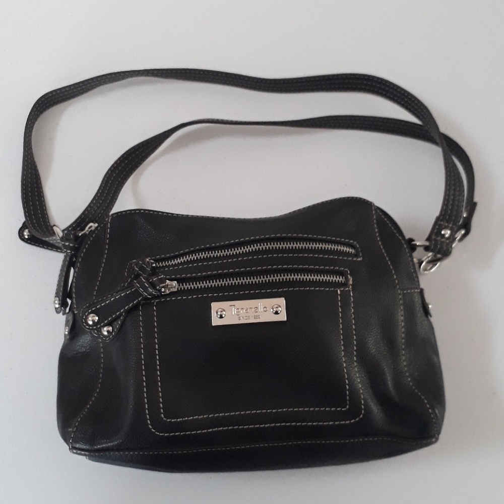 Tignanello pebble leather double entry purse